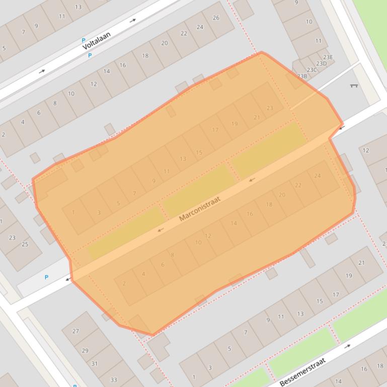 Kaart van postcodegebied 8451CH.