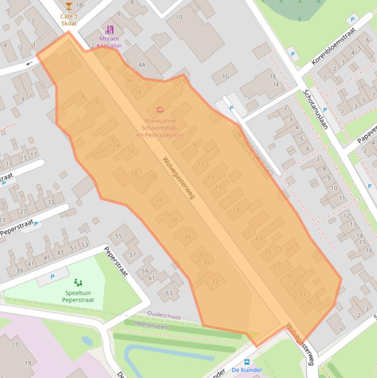 Kaart van postcodegebied 8451CL.