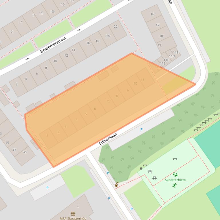 Kaart van postcodegebied 8451CM.