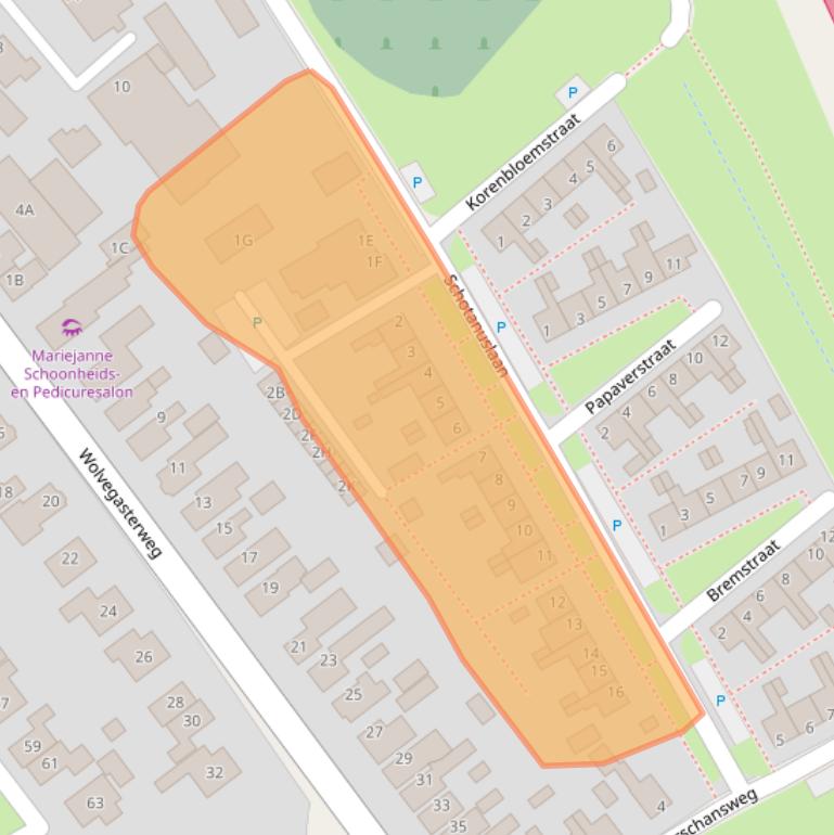 Kaart van postcodegebied 8451CS.