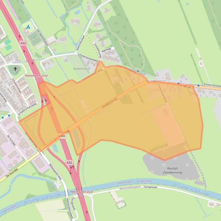 Kaart van postcodegebied 8451KC.