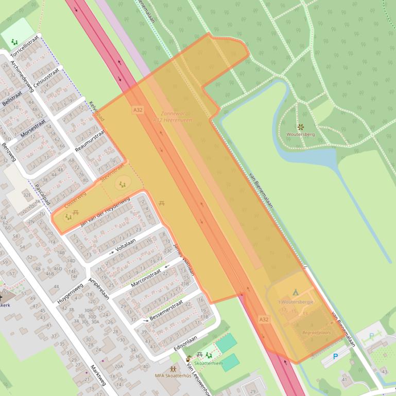 Kaart van postcodegebied 8451KE.