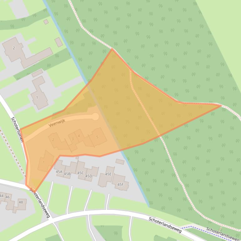 Kaart van postcodegebied 8451KH.