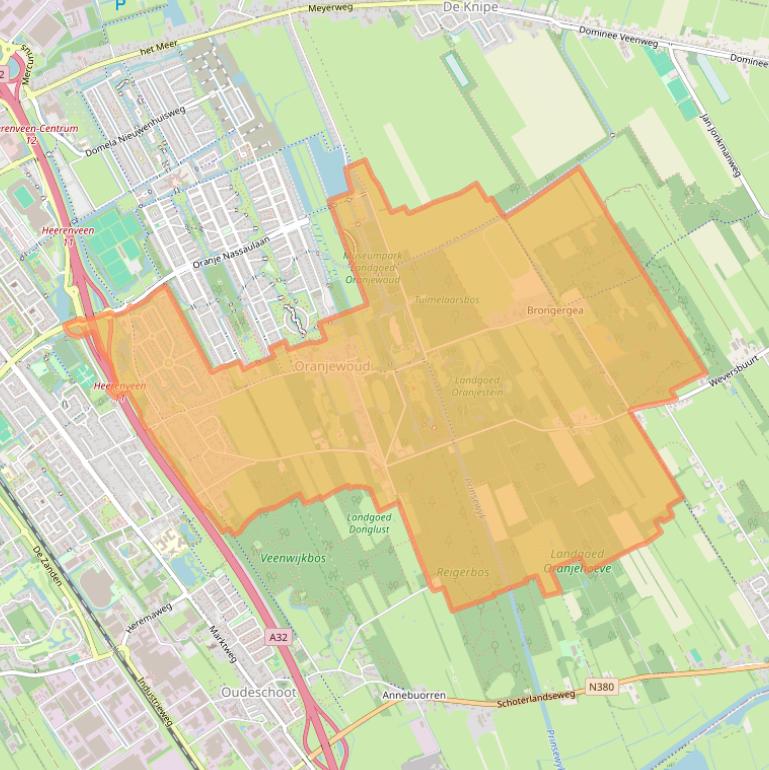 Kaart van postcodegebied 8453.