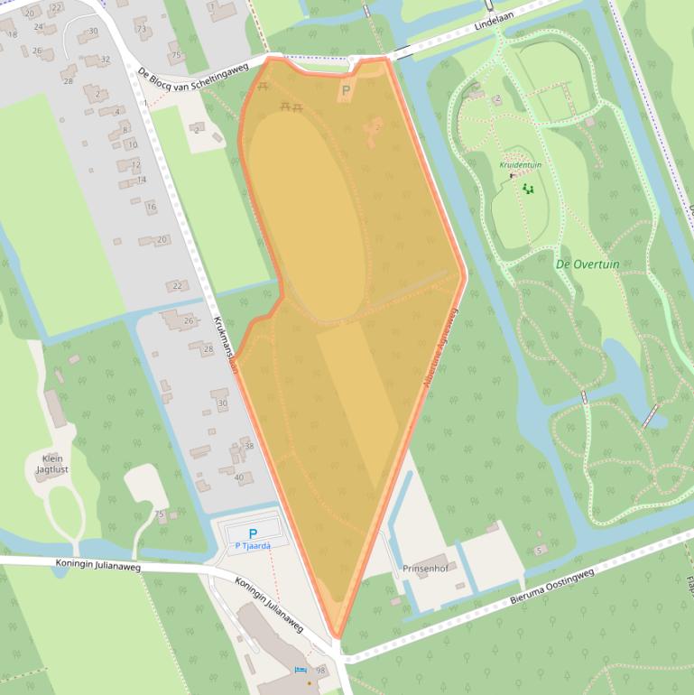 Kaart van postcodegebied 8453JC.