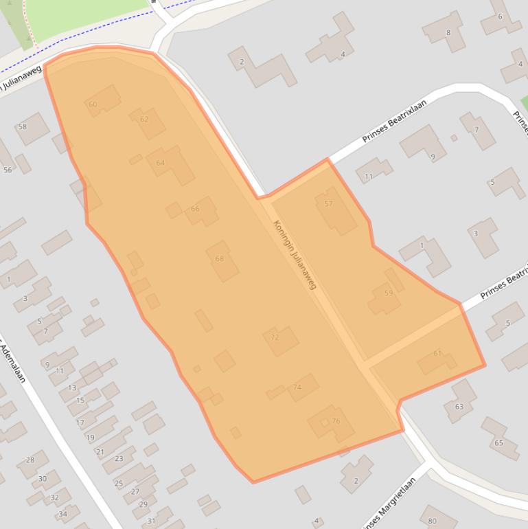 Kaart van postcodegebied 8453WE.