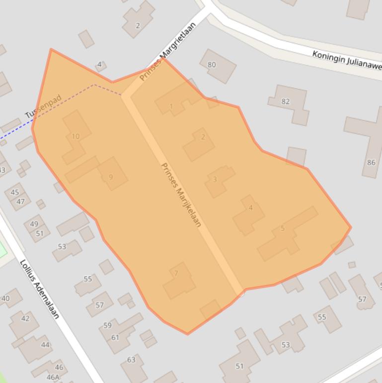 Kaart van postcodegebied 8453WX.