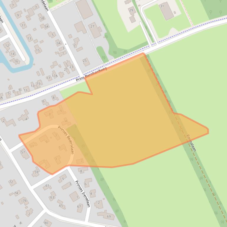 Kaart van postcodegebied 8453WZ.