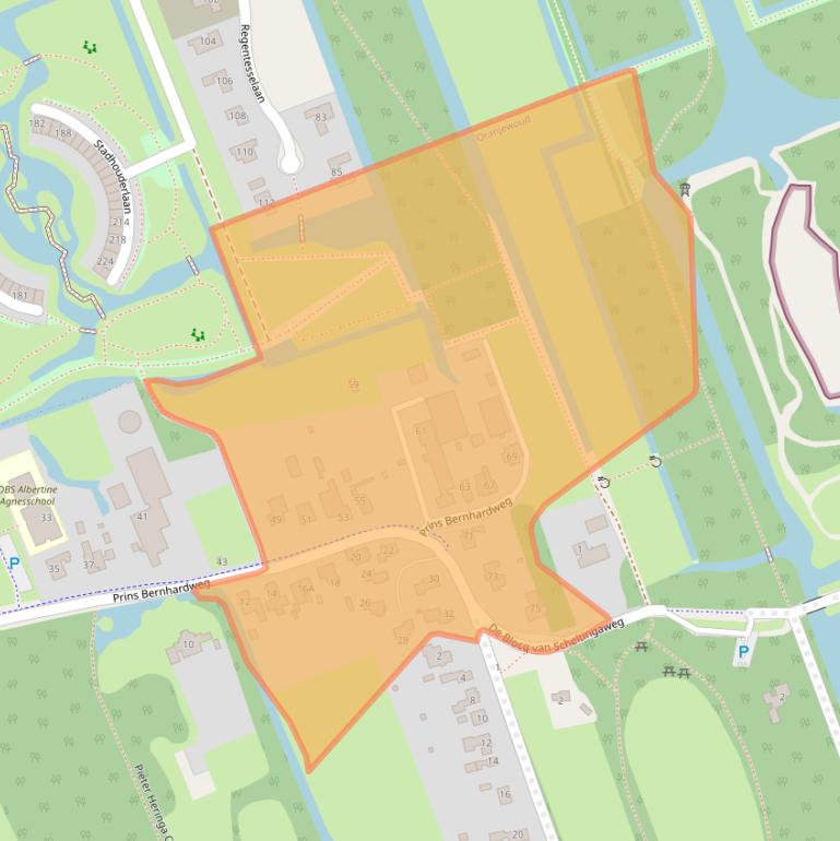 Kaart van postcodegebied 8453XD.