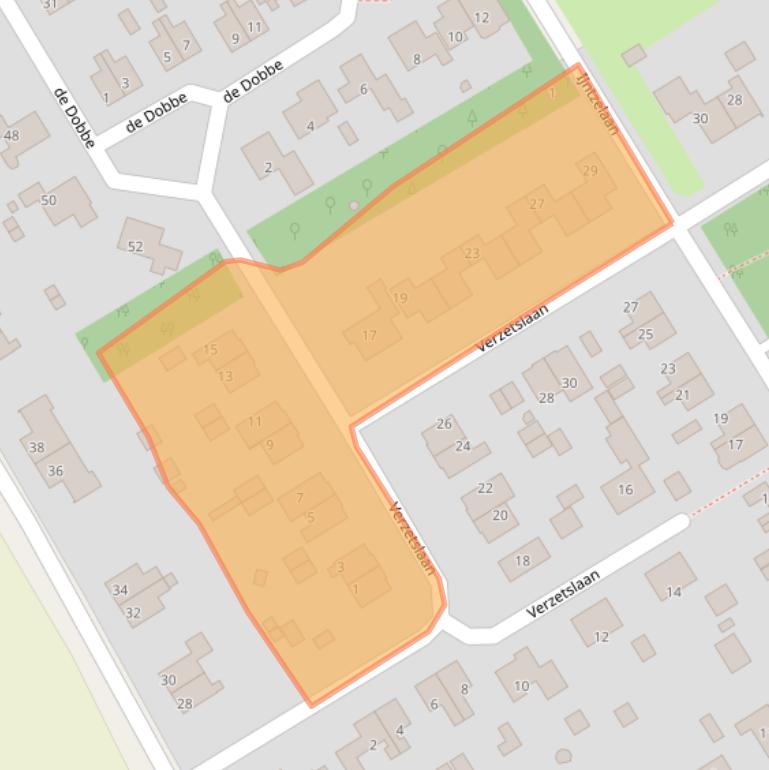 Kaart van postcodegebied 8454KK.