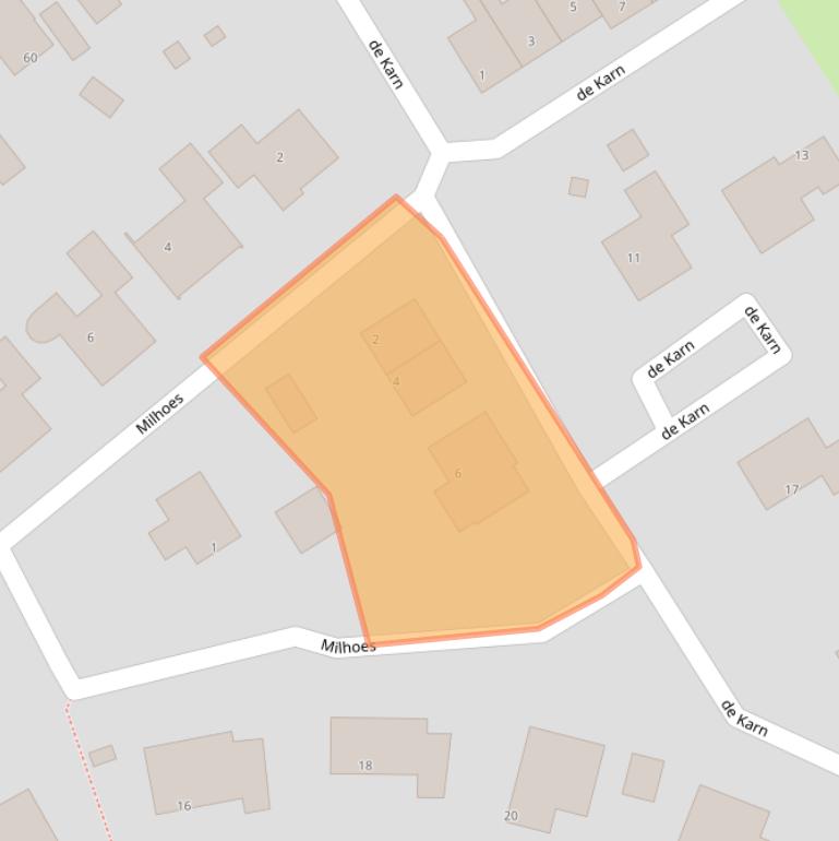 Kaart van postcodegebied 8454KX.