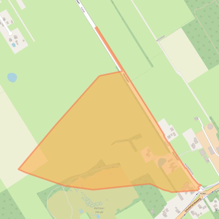 Kaart van postcodegebied 8455JL.