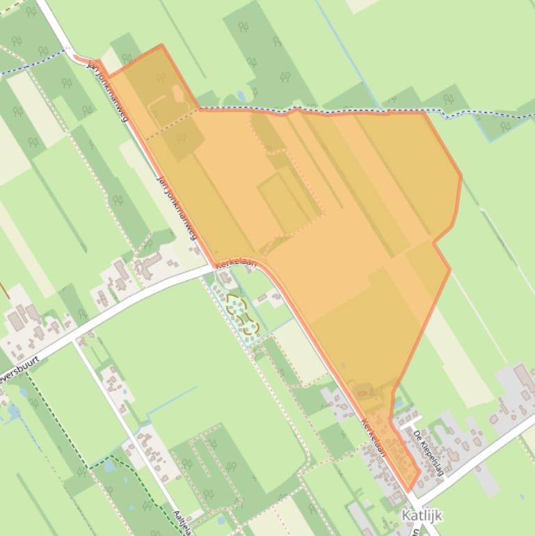 Kaart van postcodegebied 8455JR.