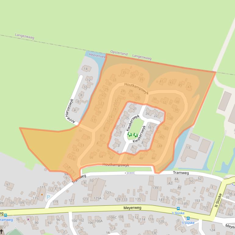 Kaart van postcodegebied 8456KB.