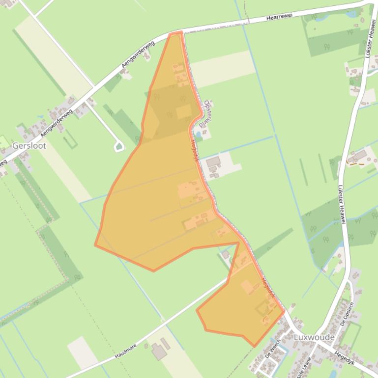 Kaart van postcodegebied 8457CG.