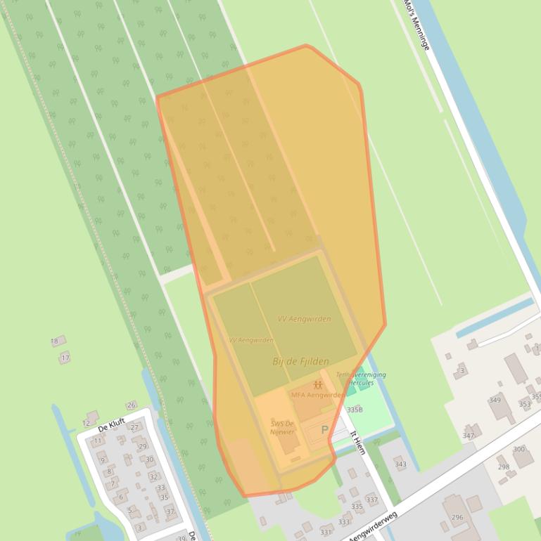 Kaart van postcodegebied 8458CA.