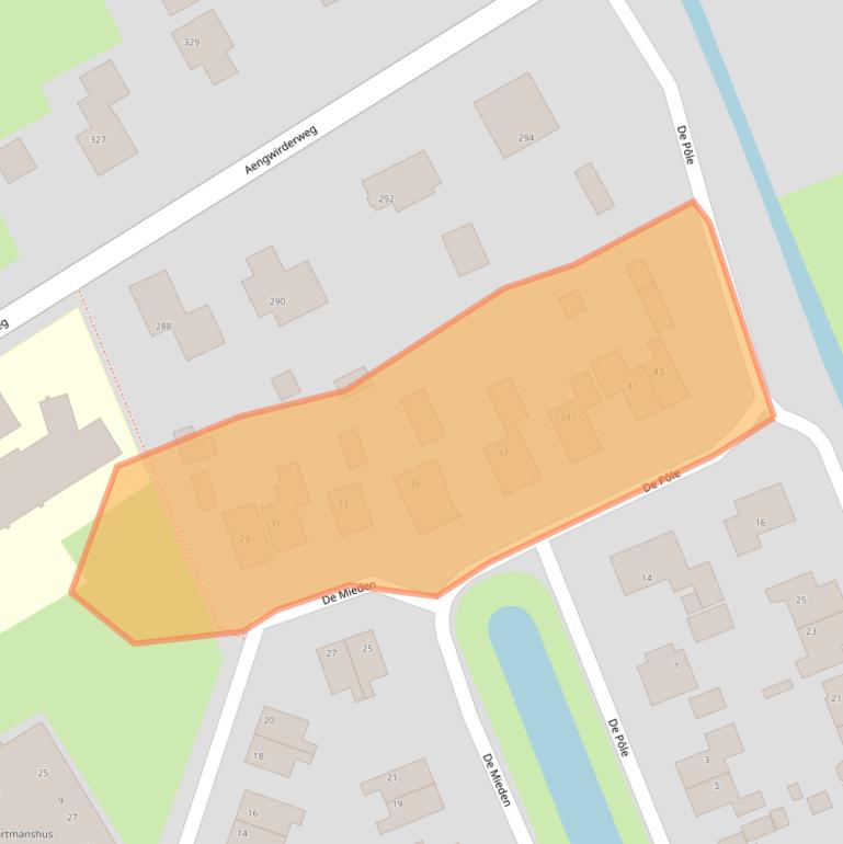 Kaart van postcodegebied 8458CE.