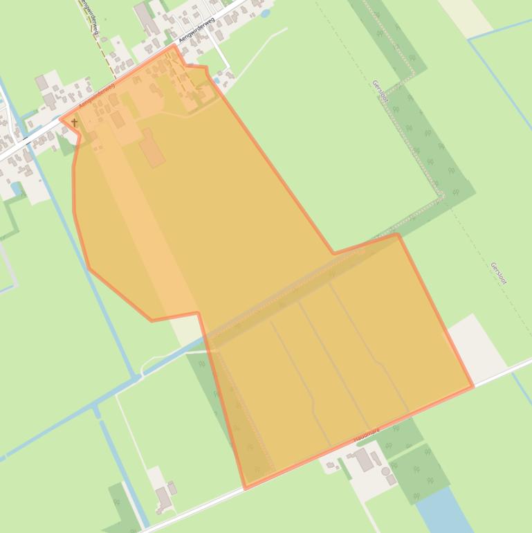 Kaart van postcodegebied 8458CL.