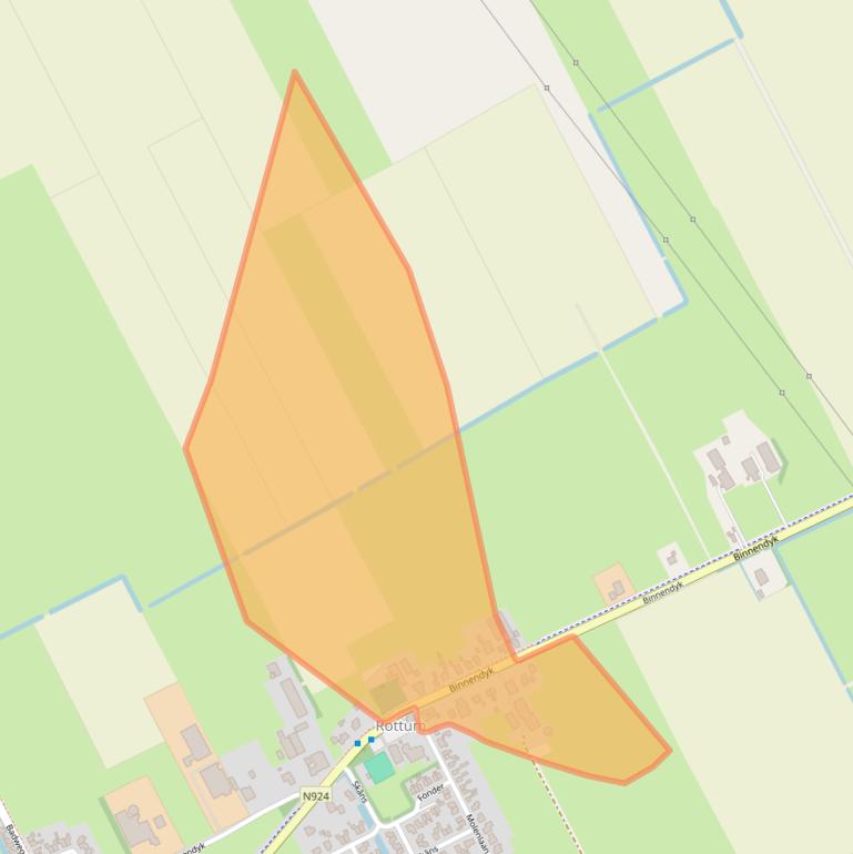 Kaart van postcodegebied 8461LE.