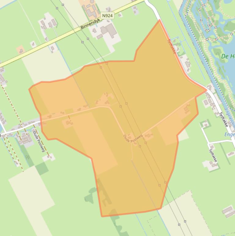 Kaart van postcodegebied 8461LN.