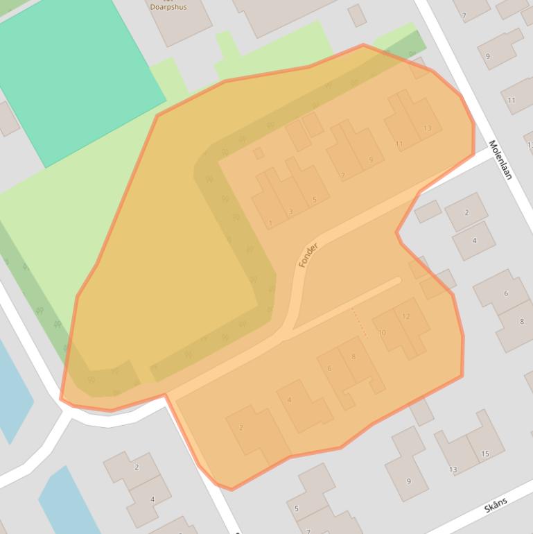 Kaart van postcodegebied 8461LR.