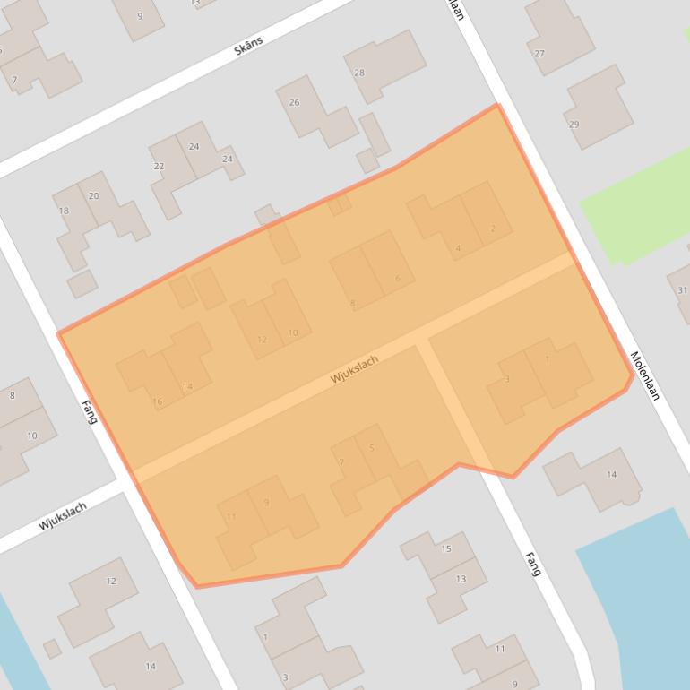 Kaart van postcodegebied 8461LS.