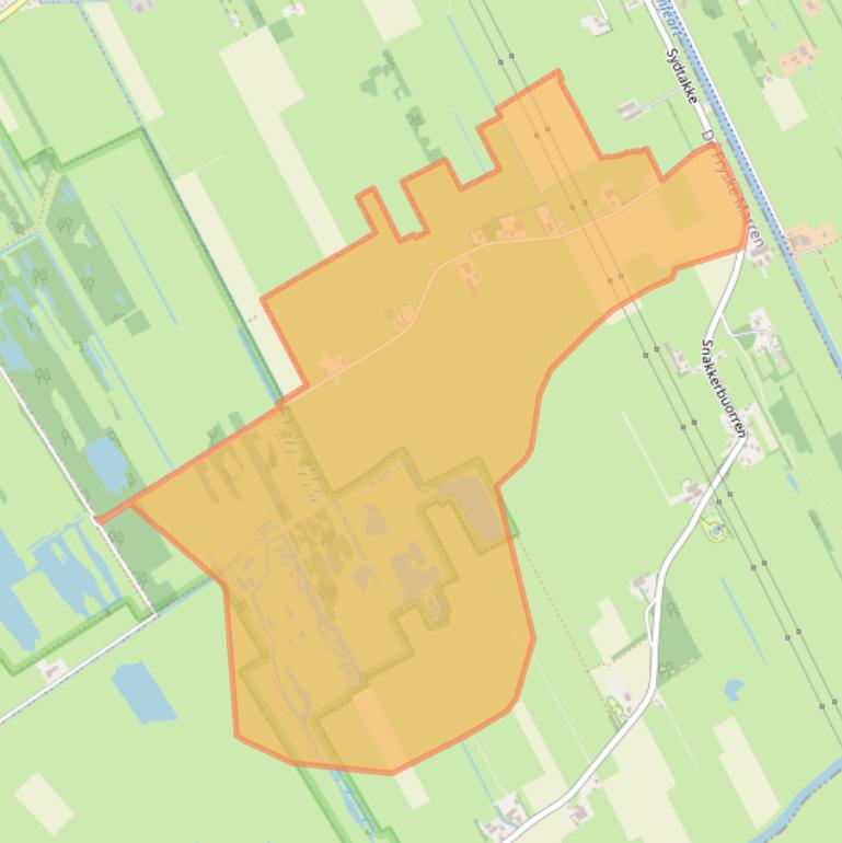 Kaart van postcodegebied 8462TA.