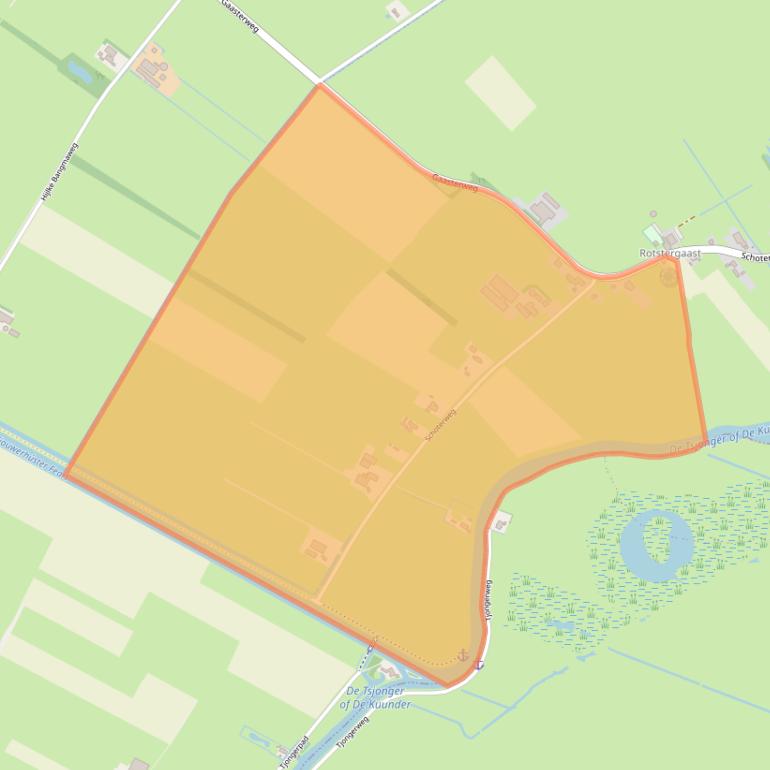 Kaart van postcodegebied 8462TE.