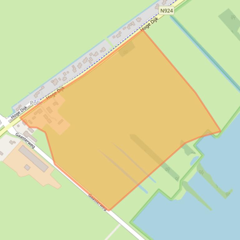 Kaart van postcodegebied 8463NK.