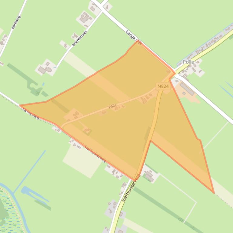 Kaart van postcodegebied 8463TJ.