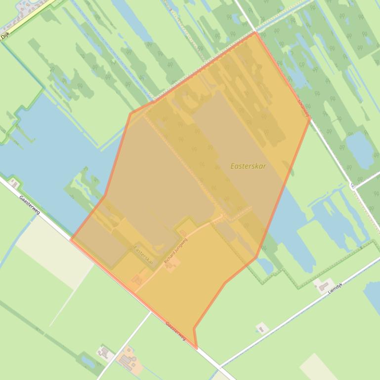 Kaart van postcodegebied 8463TL.