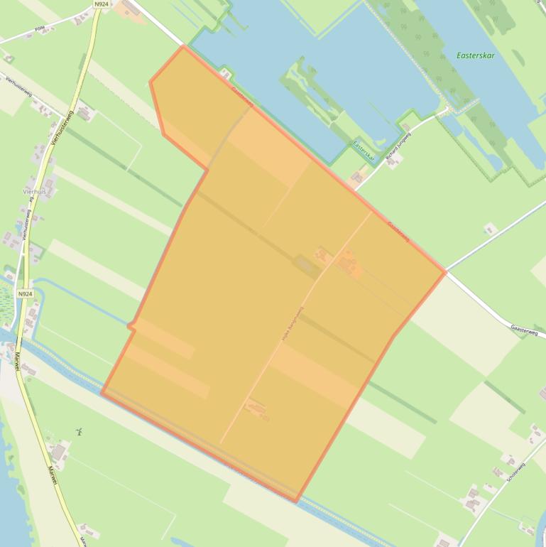 Kaart van postcodegebied 8463TM.