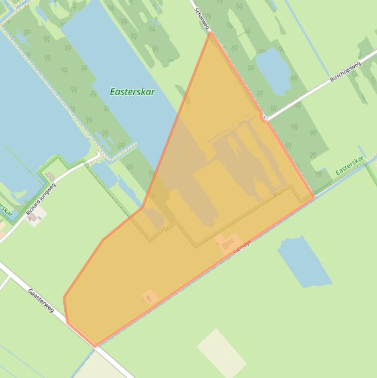 Kaart van postcodegebied 8463TN.