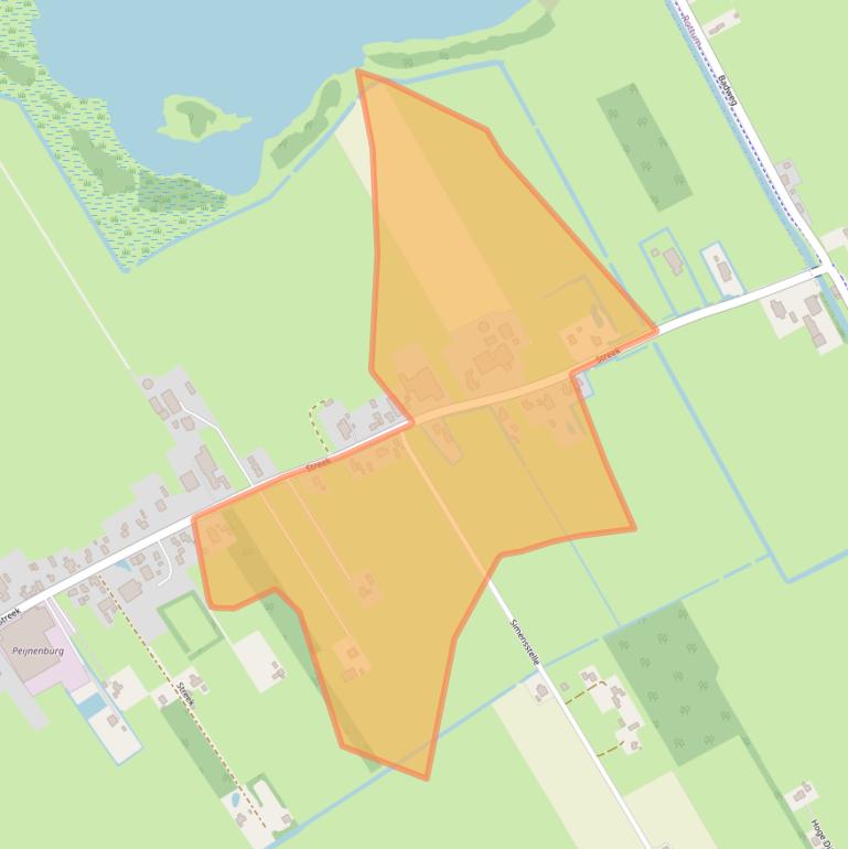 Kaart van postcodegebied 8464NB.