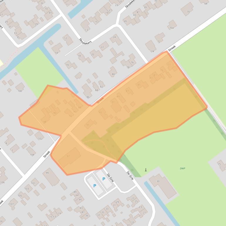 Kaart van postcodegebied 8464NG.