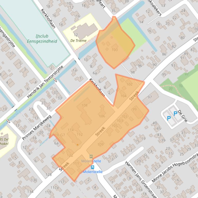 Kaart van postcodegebied 8464NH.