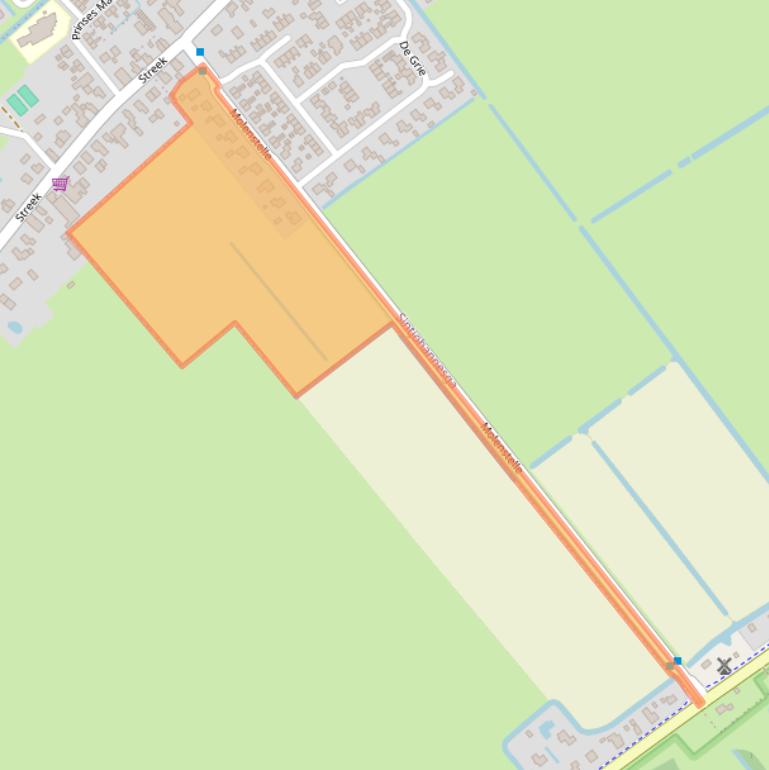 Kaart van postcodegebied 8464NM.