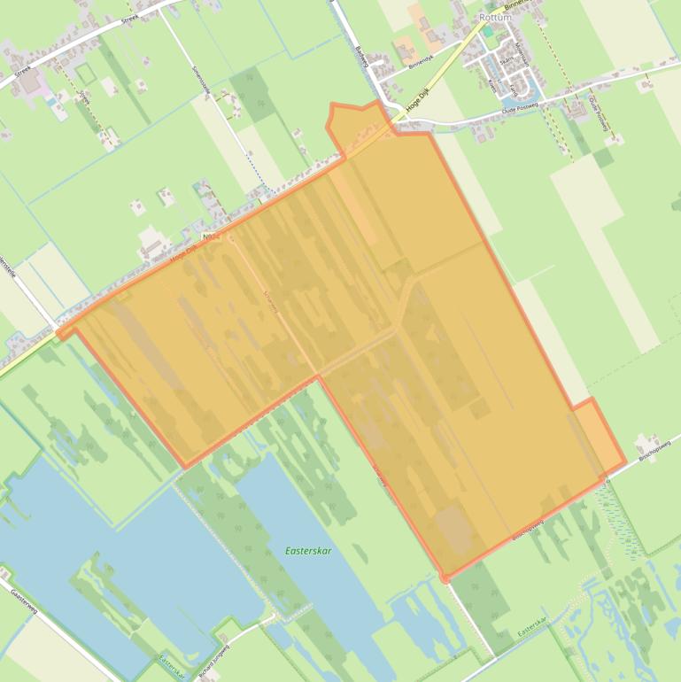 Kaart van postcodegebied 8464NP.