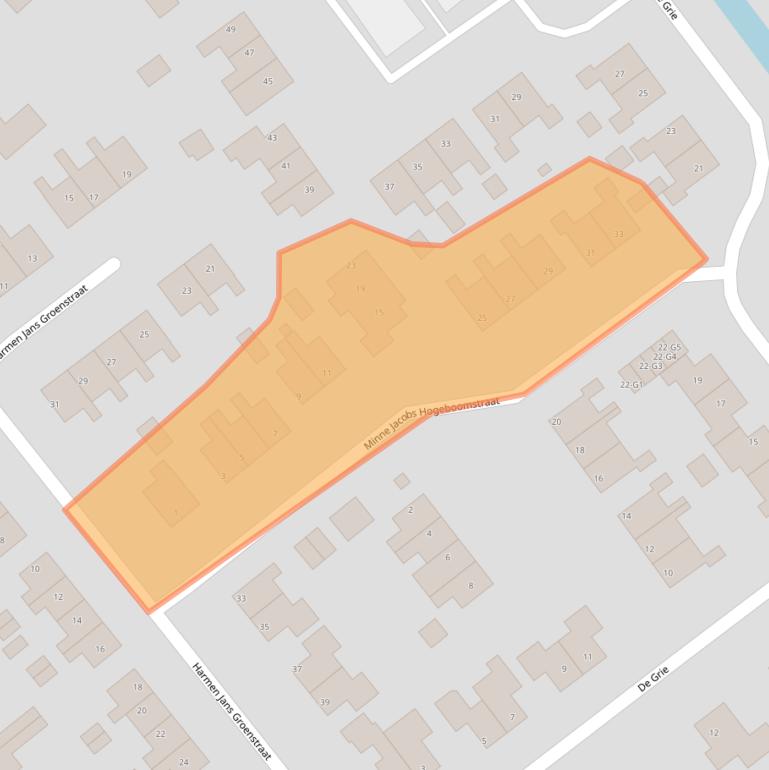 Kaart van postcodegebied 8464NX.