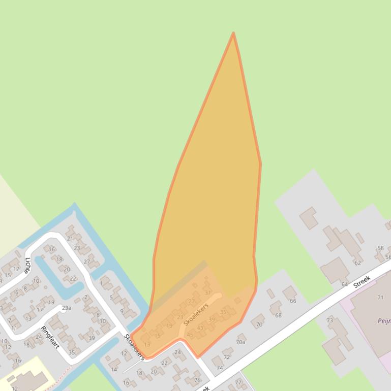 Kaart van postcodegebied 8464PH.