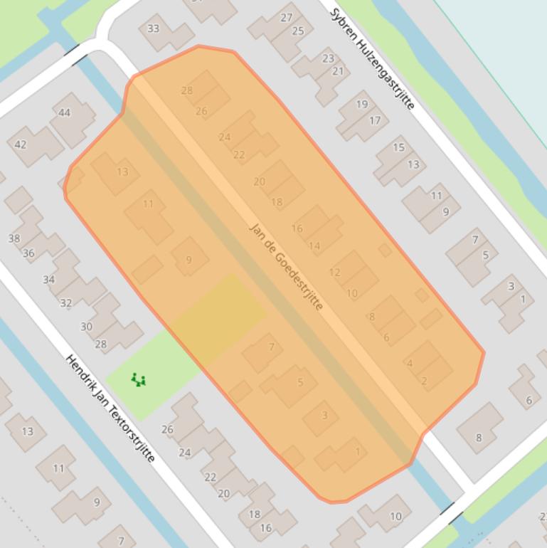 Kaart van postcodegebied 8464VR.