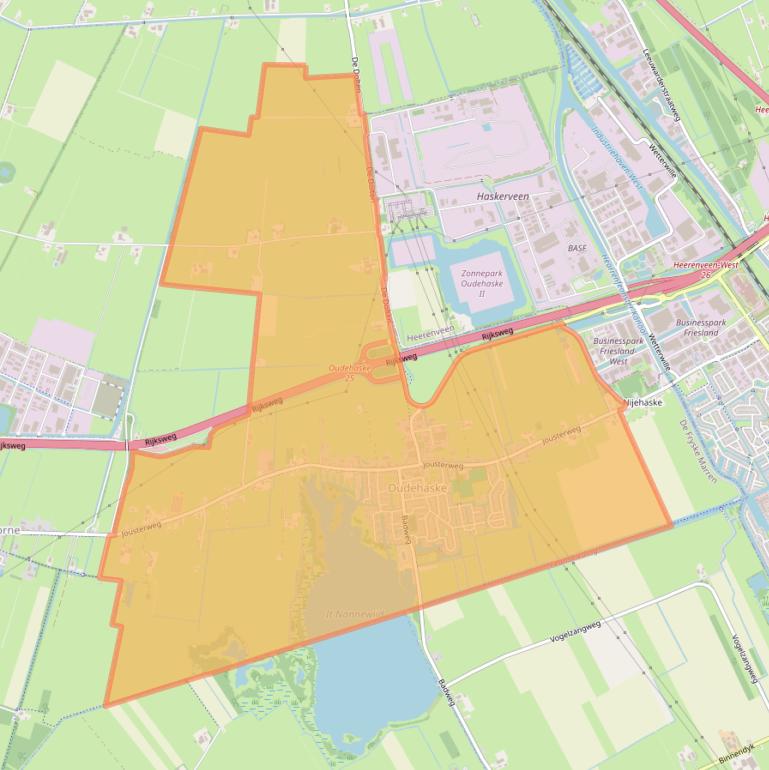 Kaart van postcodegebied 8465.