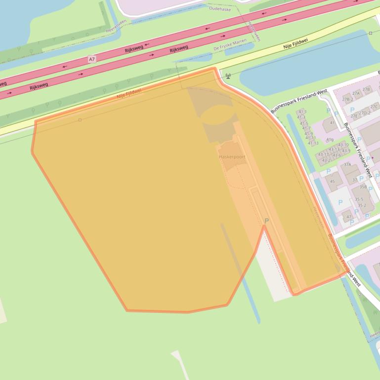 Kaart van postcodegebied 8465HP.