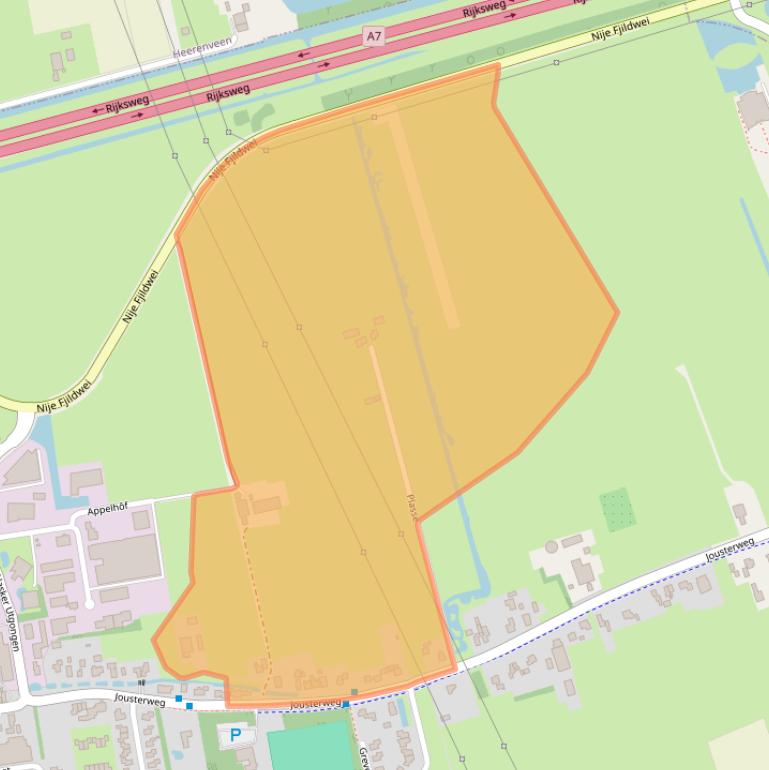 Kaart van postcodegebied 8465PG.