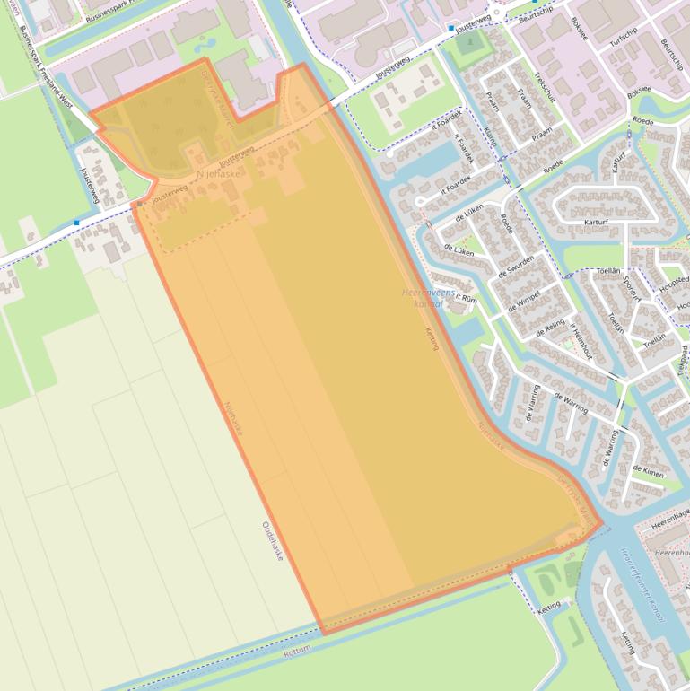 Kaart van postcodegebied 8466.