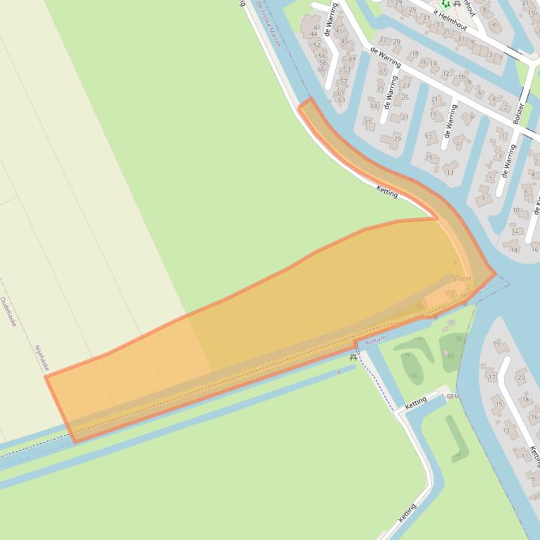 Kaart van postcodegebied 8466NP.