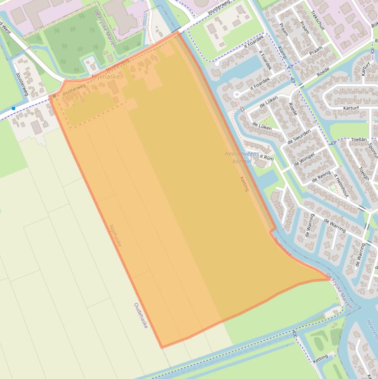 Kaart van postcodegebied 8466RE.