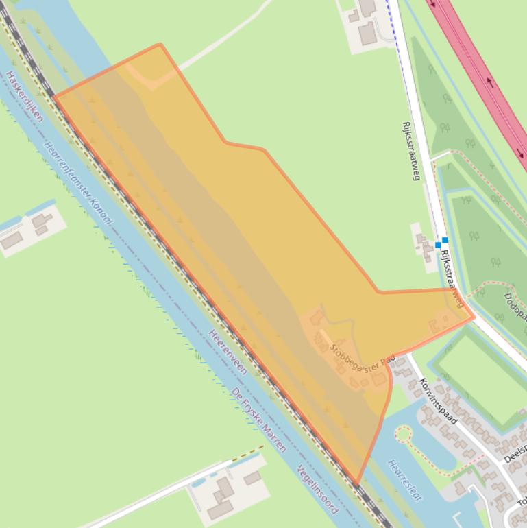 Kaart van postcodegebied 8468BE.