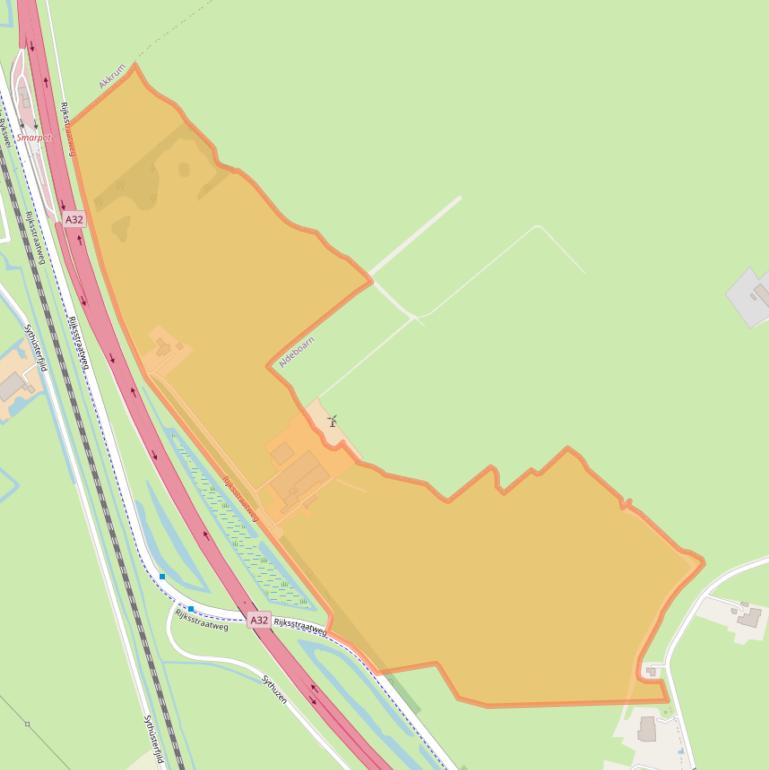 Kaart van postcodegebied 8468MH.