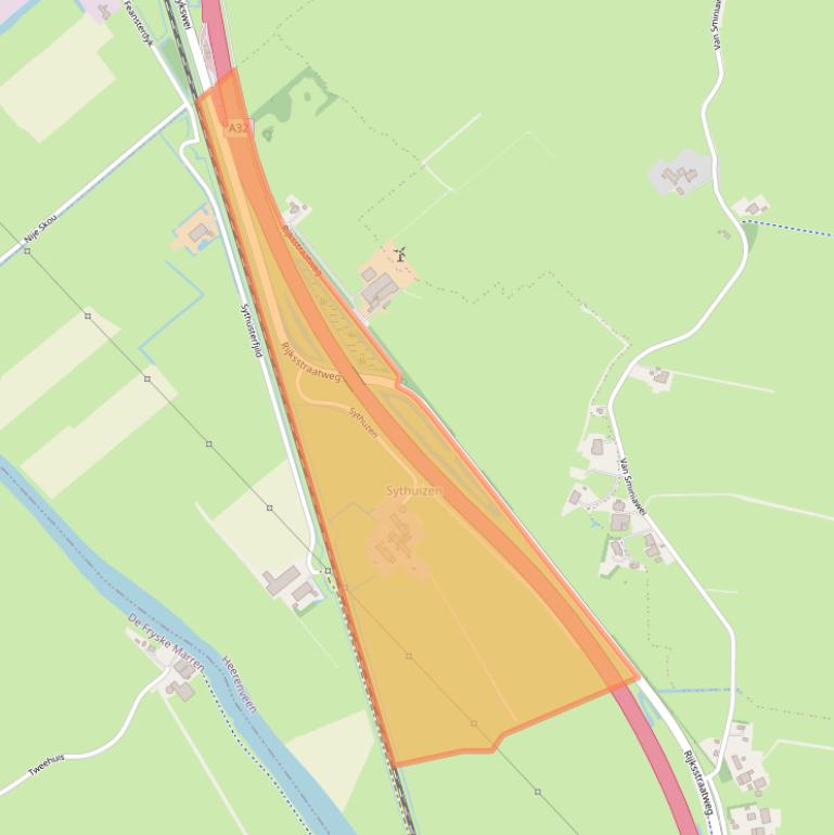 Kaart van postcodegebied 8468MJ.